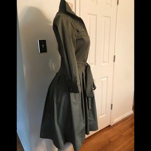 New Ralph Lauren Army Green Dress With Gold Buttons  Size 2